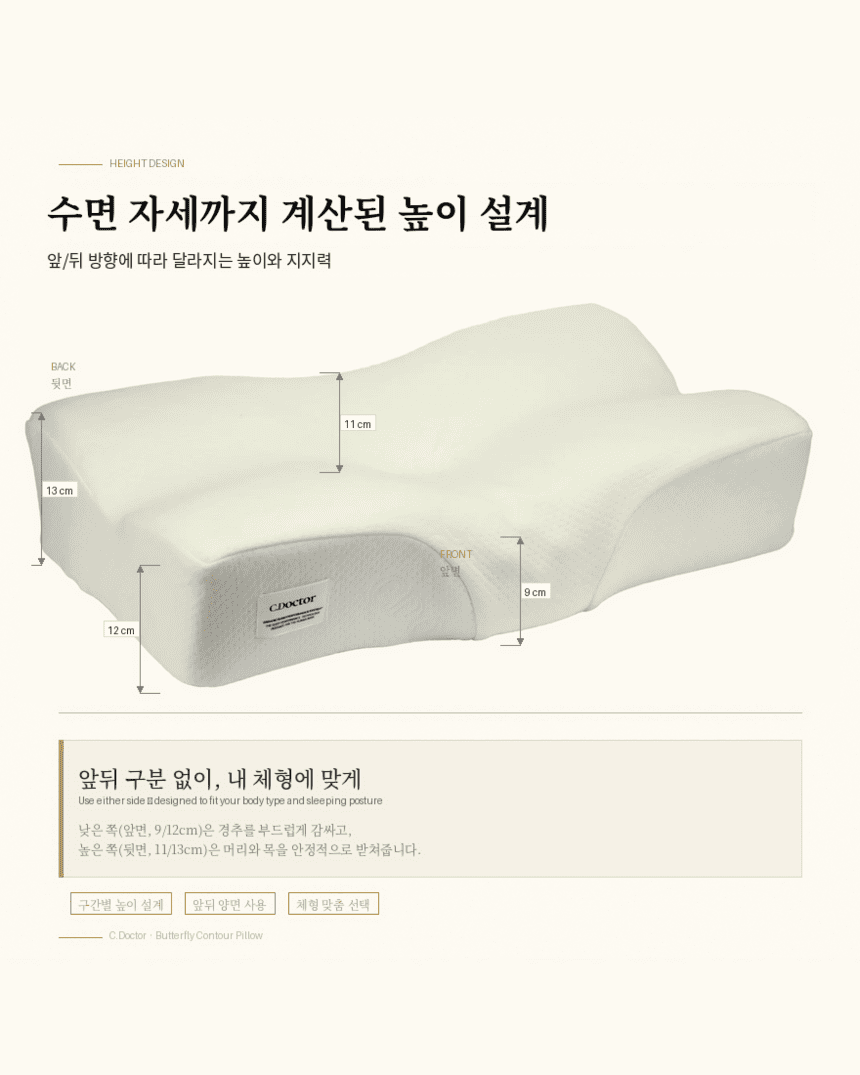 케어베르 씨닥터 경추 메모리폼베개 시그니처 상세 이미지 16